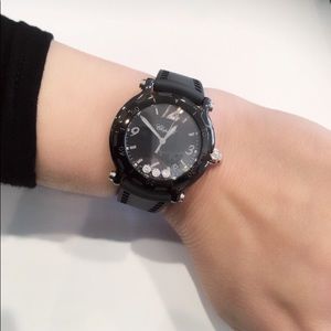 Ladies Chopard Happy Sport Watch 28/8507 Black